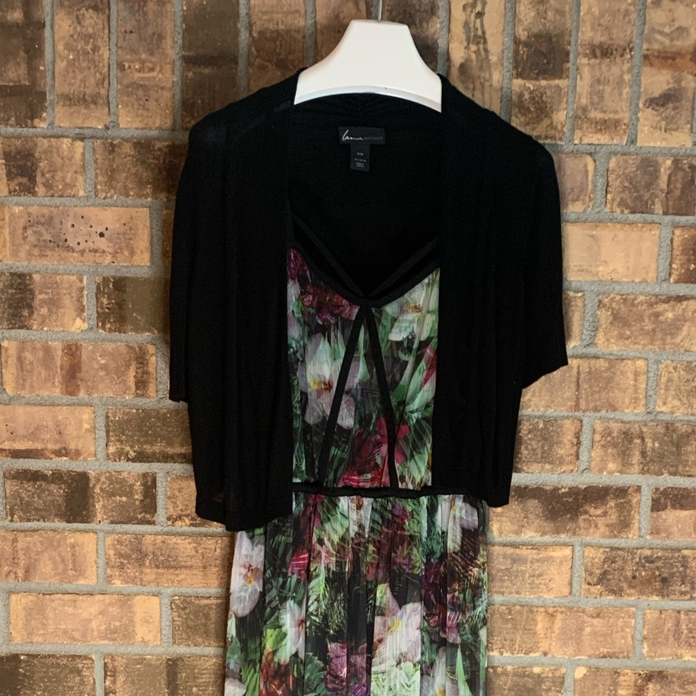 Lane Bryant dress and cardigan